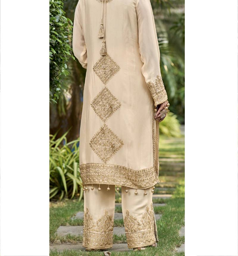 NEW DESIGNER HEAVY FUAX GEORGETTE PAKISHTANI SUIT SET KF-1628